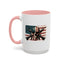 4th of July Mug - Skull Guns Flag