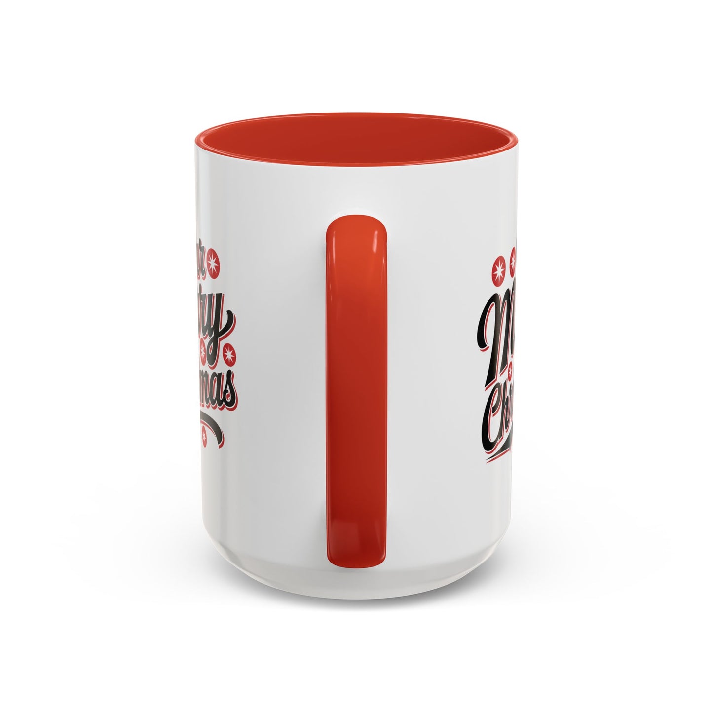 Christmas Mug - Merry Christmas Black Red & White Baseball Text