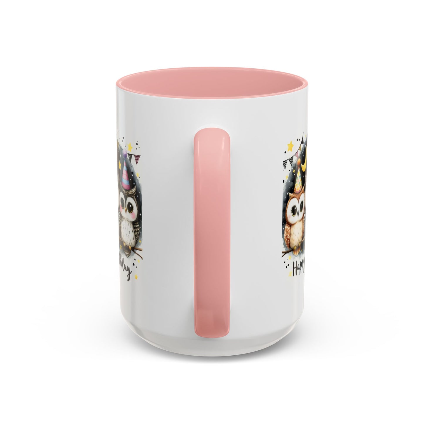 Birthday Mug - Happy Birthday Owls