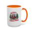 Christmas Mug - Merry Christmas Red & White Camper