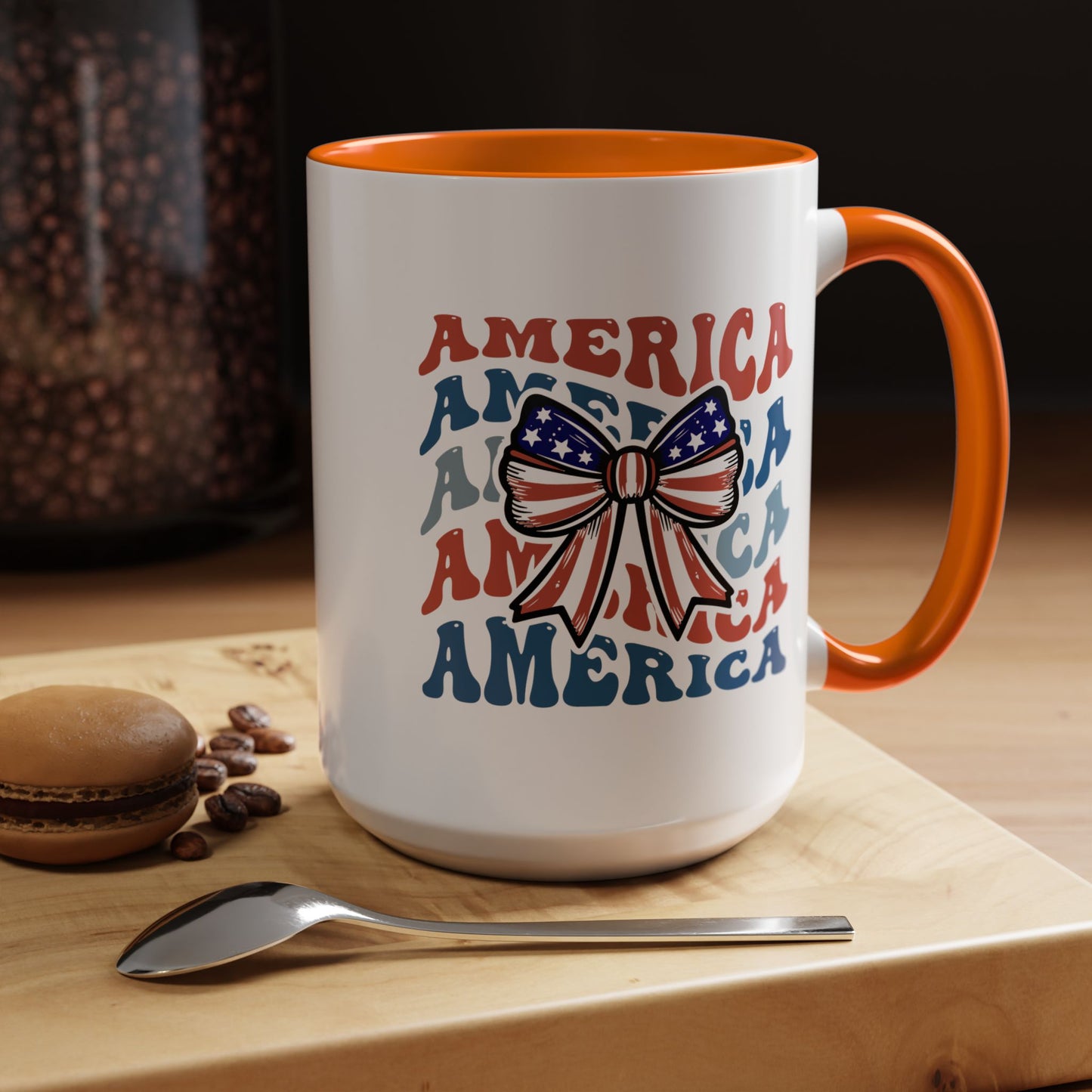 4th of July Mug - America Bow