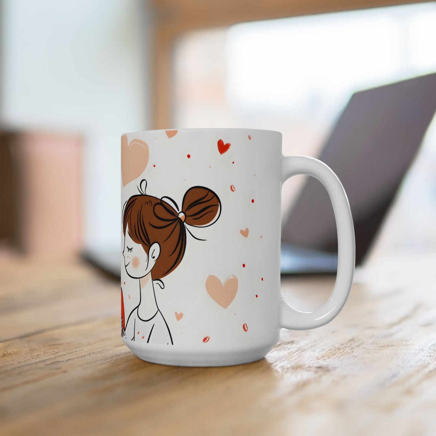 Mother's Day Mug -  Mom & Daughter Heart
