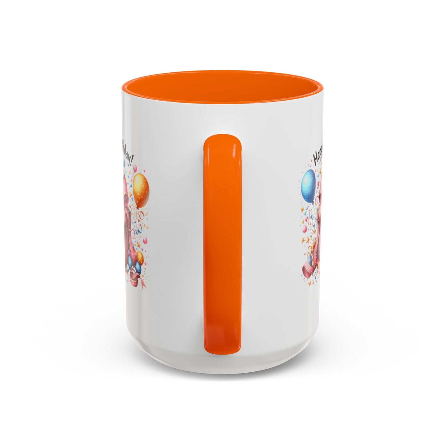 Birthday Mug - Happy Birthday Pink Ribbon Present