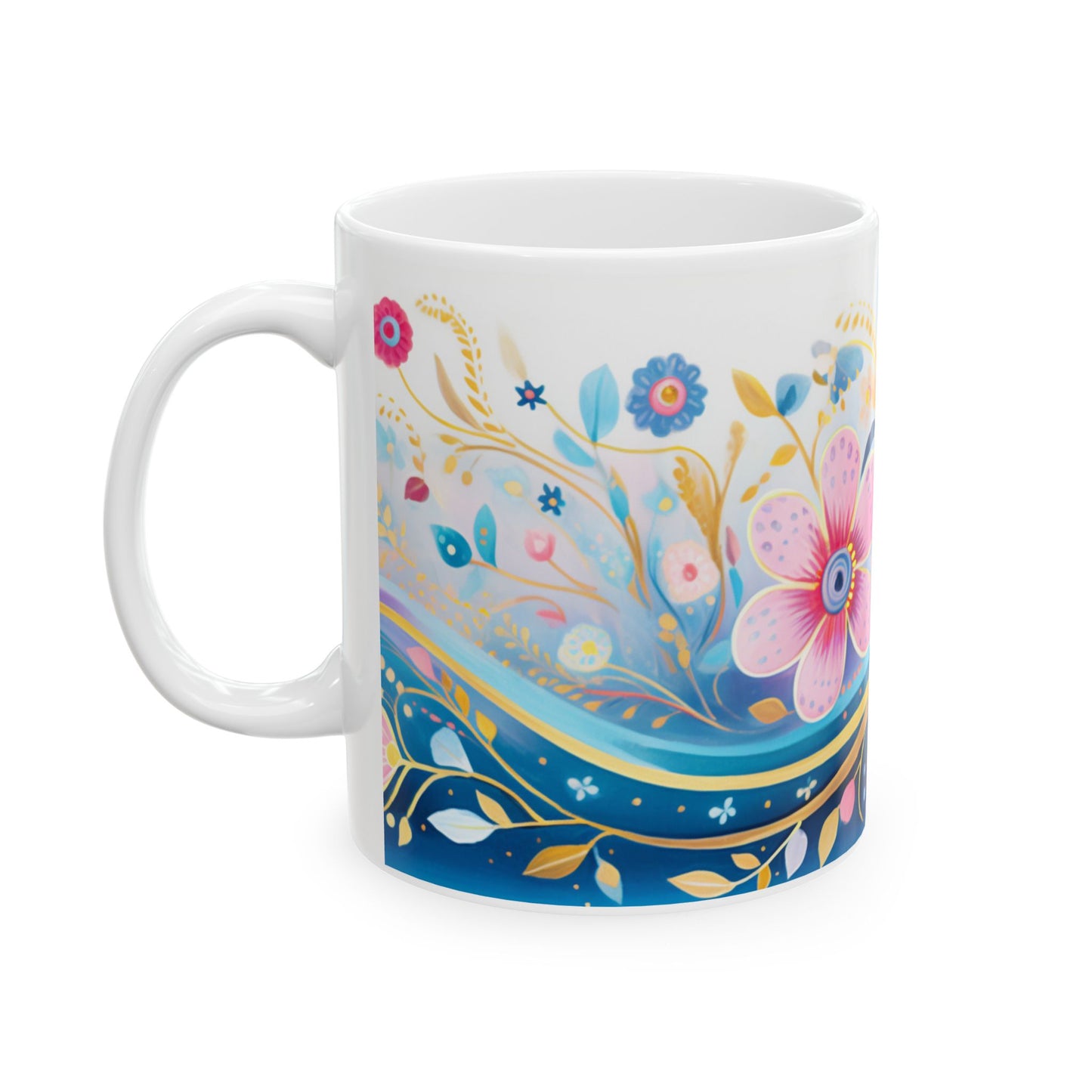 Artistic Mug - Flowing Flowers