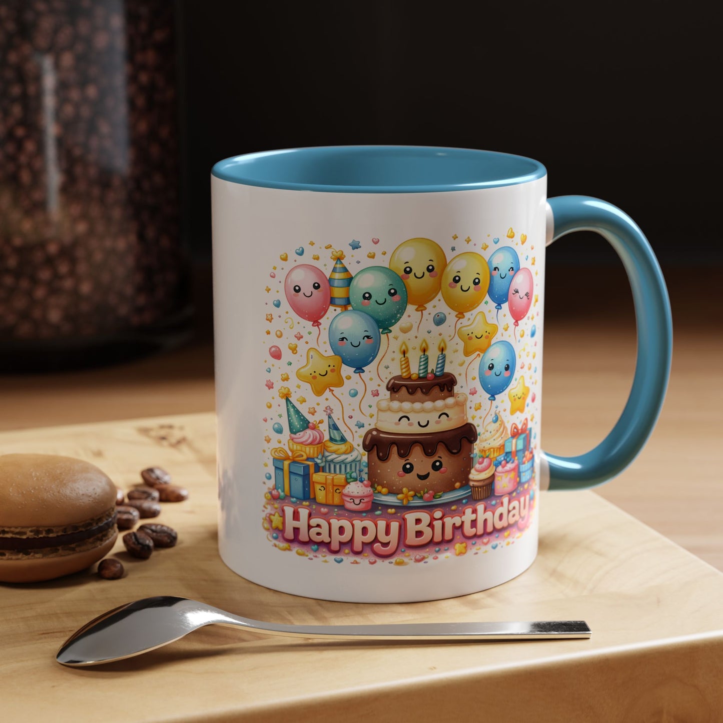 Birthday Mug - Cake and Balloons