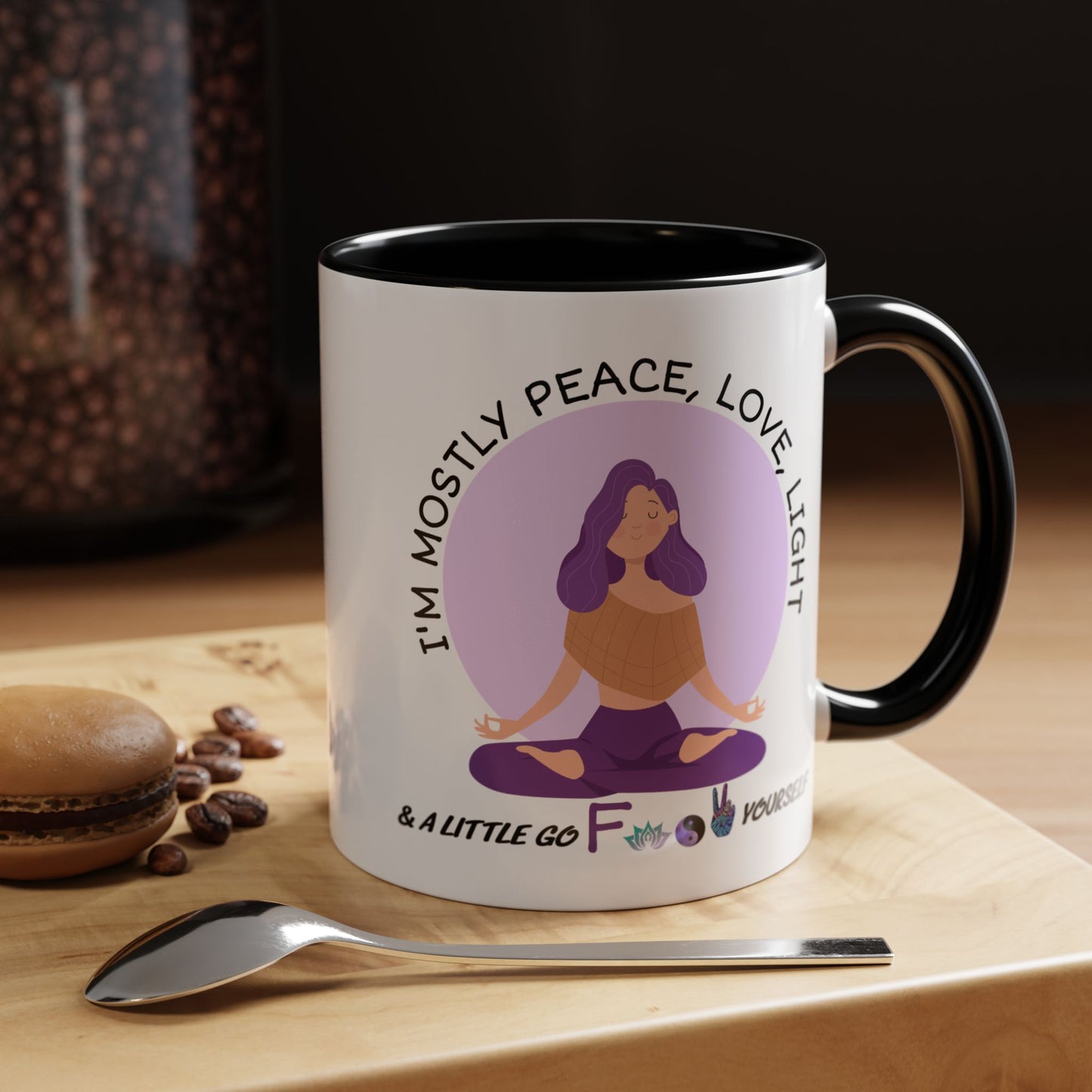 Adult Mug - I'm Mostly Peace, Love, Light