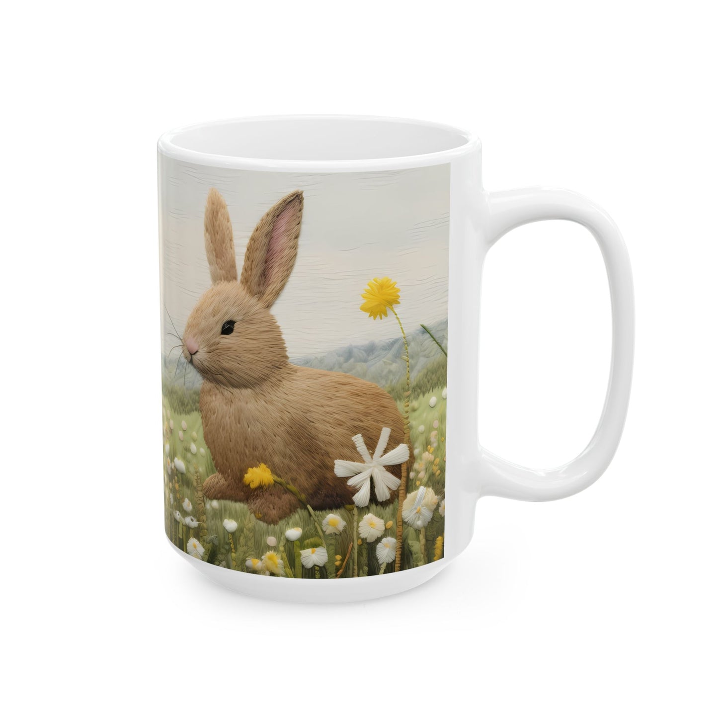 Artistic Mug - Felted Bunnies 2