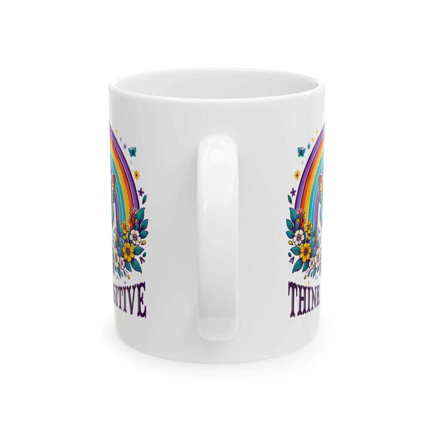 Wellness Mug - Think Positive Butterfly