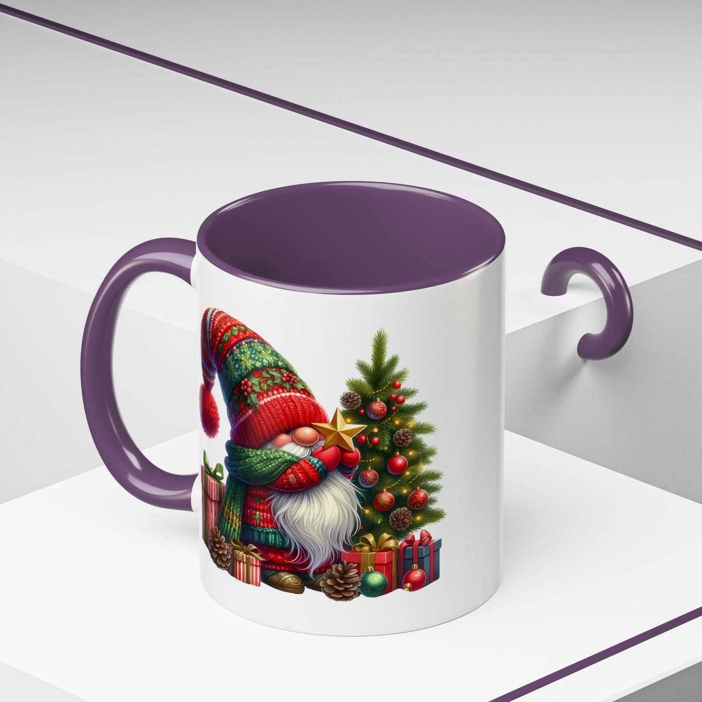 Christmas Mug - Gnome with Christmas Tree Star