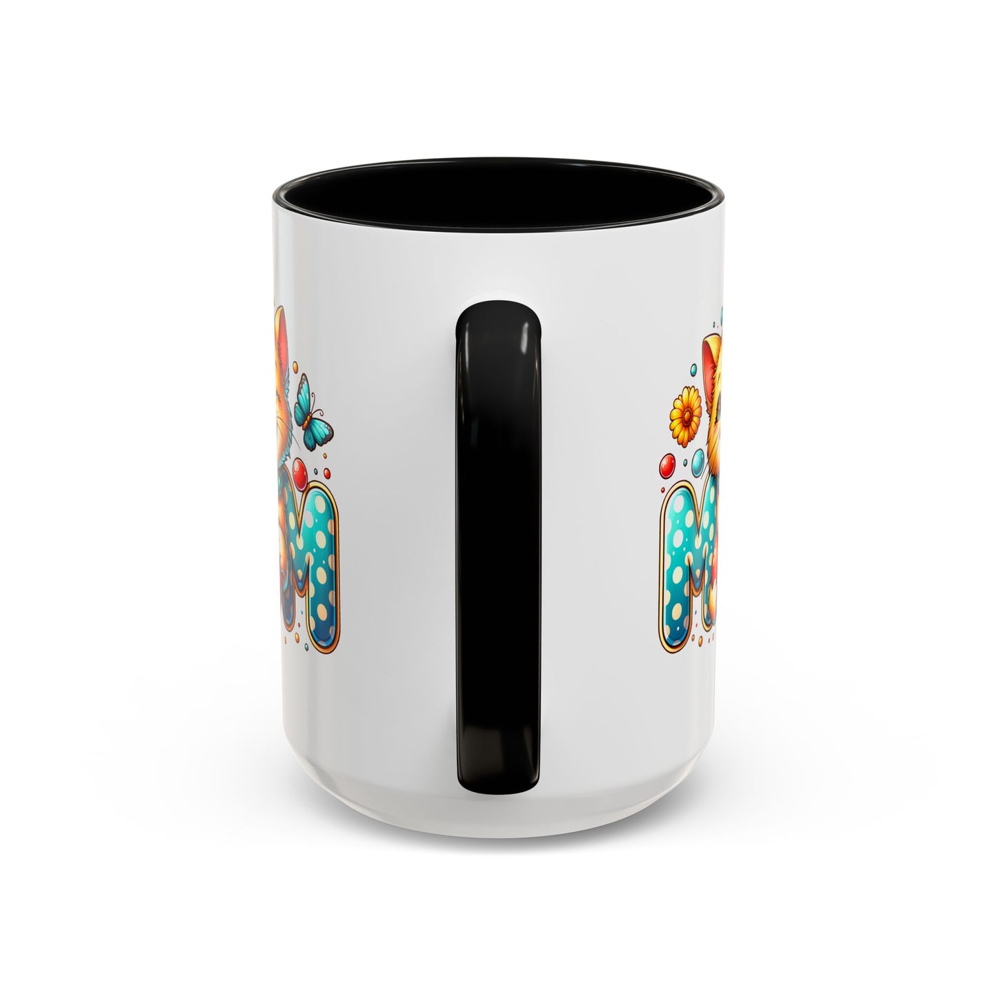 Mother's Day Mug - Mom Cat Red Heart