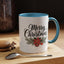 Christmas Mug - Merry Christmas Black Text Mistletoe