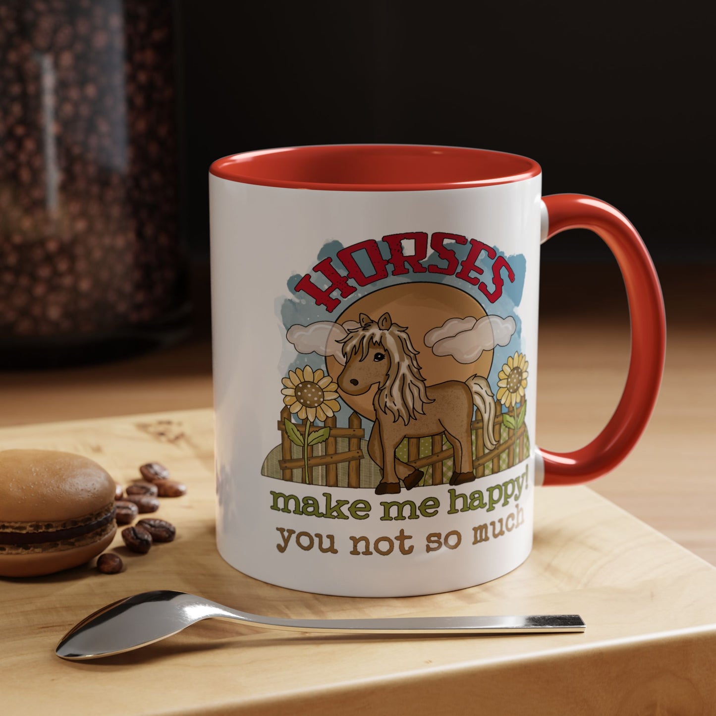 Humor Mug - Horses Make Me Happy