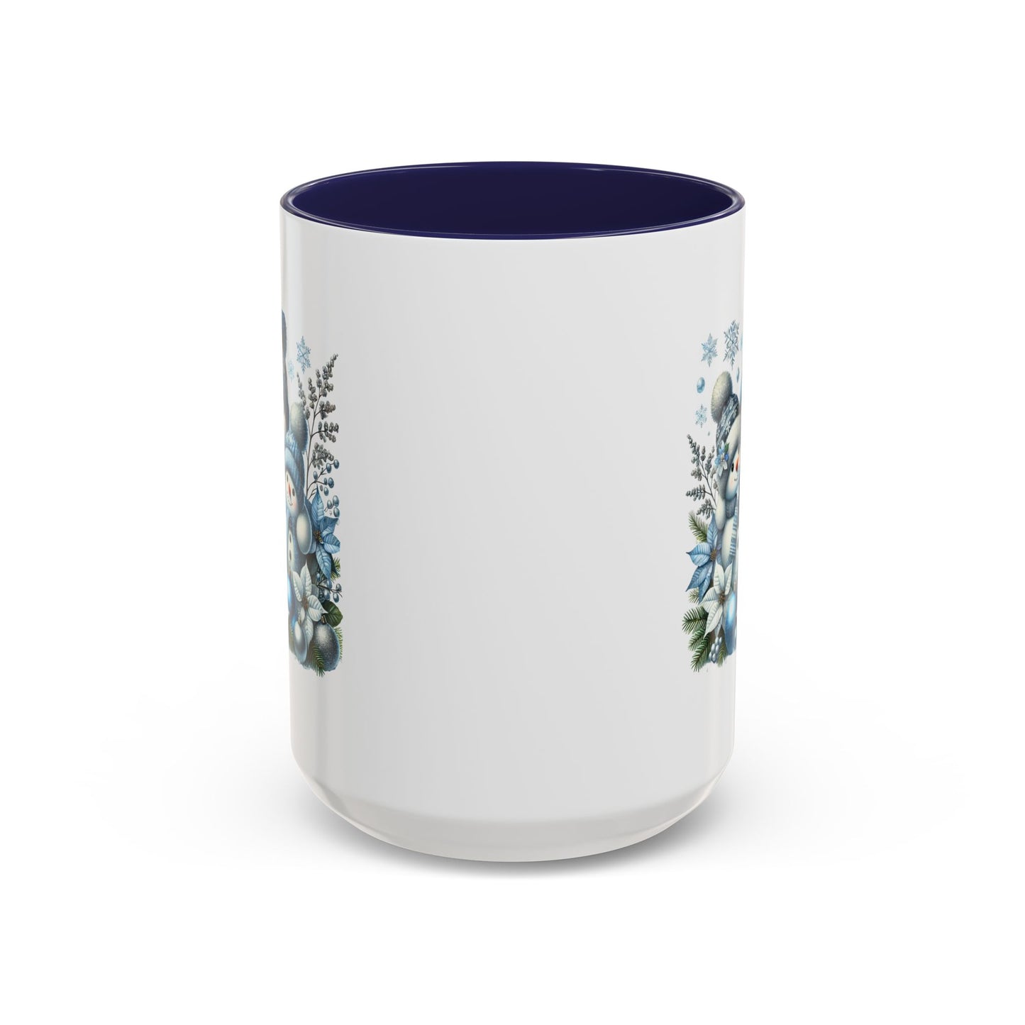 Christmas Mug - Blue Snowman Family