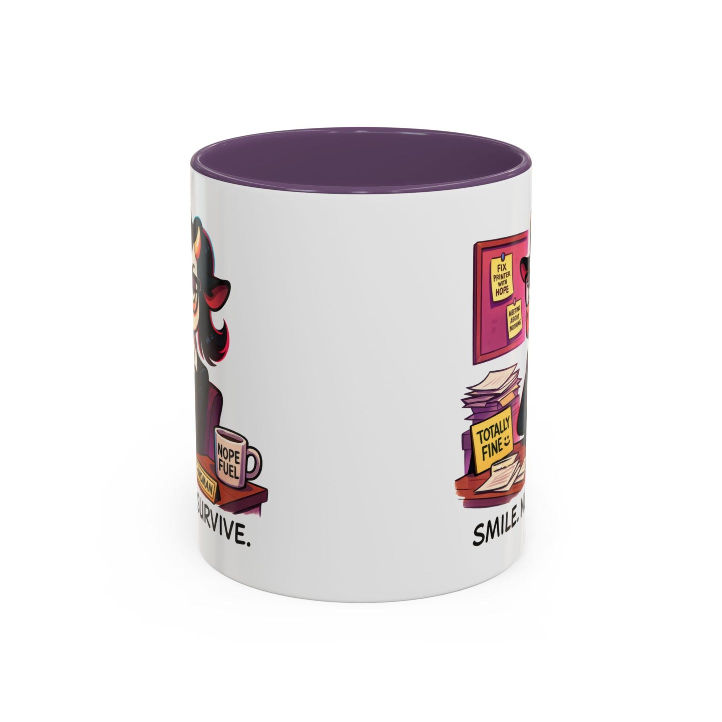 Office Mug - Smile Nod Survive