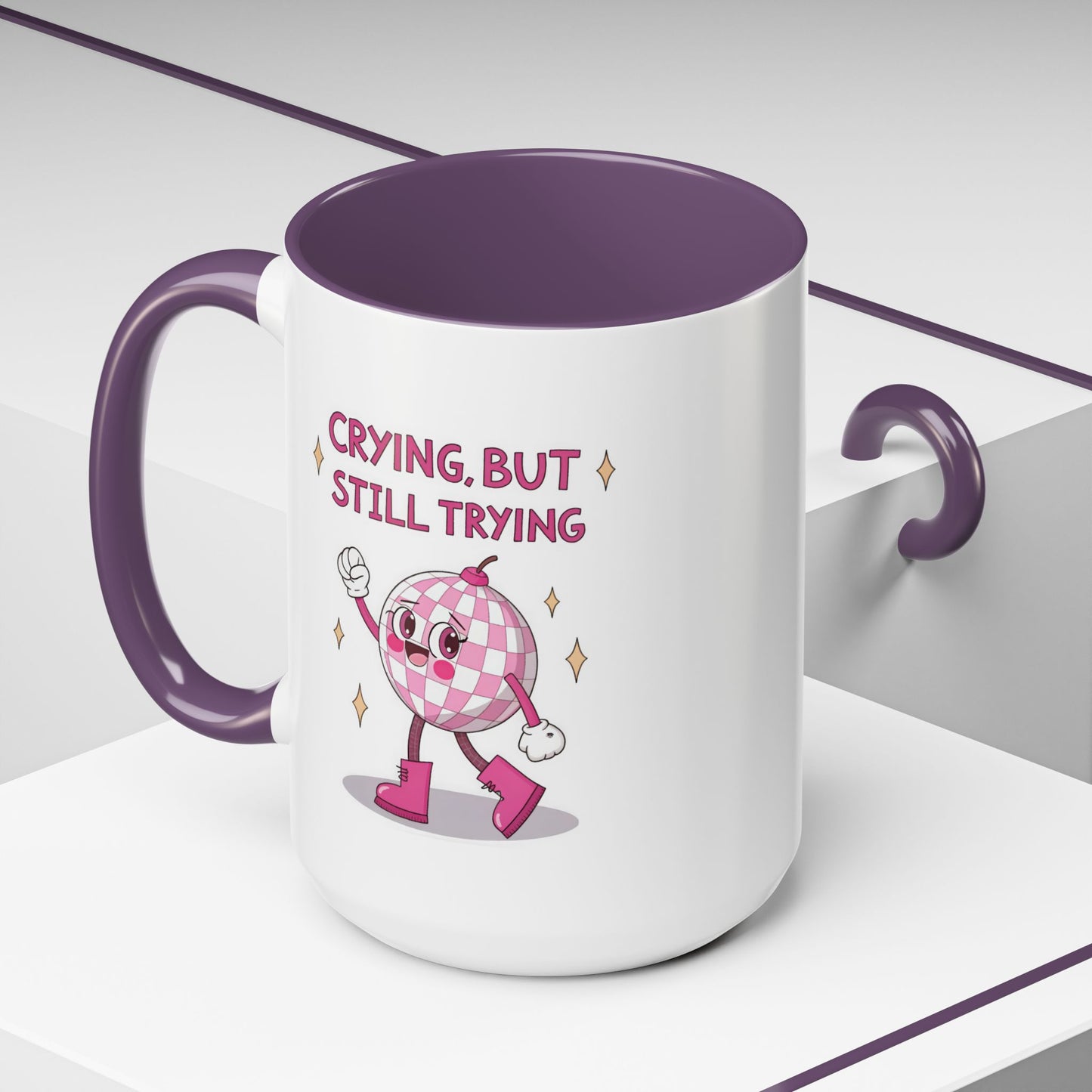 Wellness Mug - Crying But Still Trying