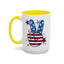 4th of July Mug - America Peace Sign