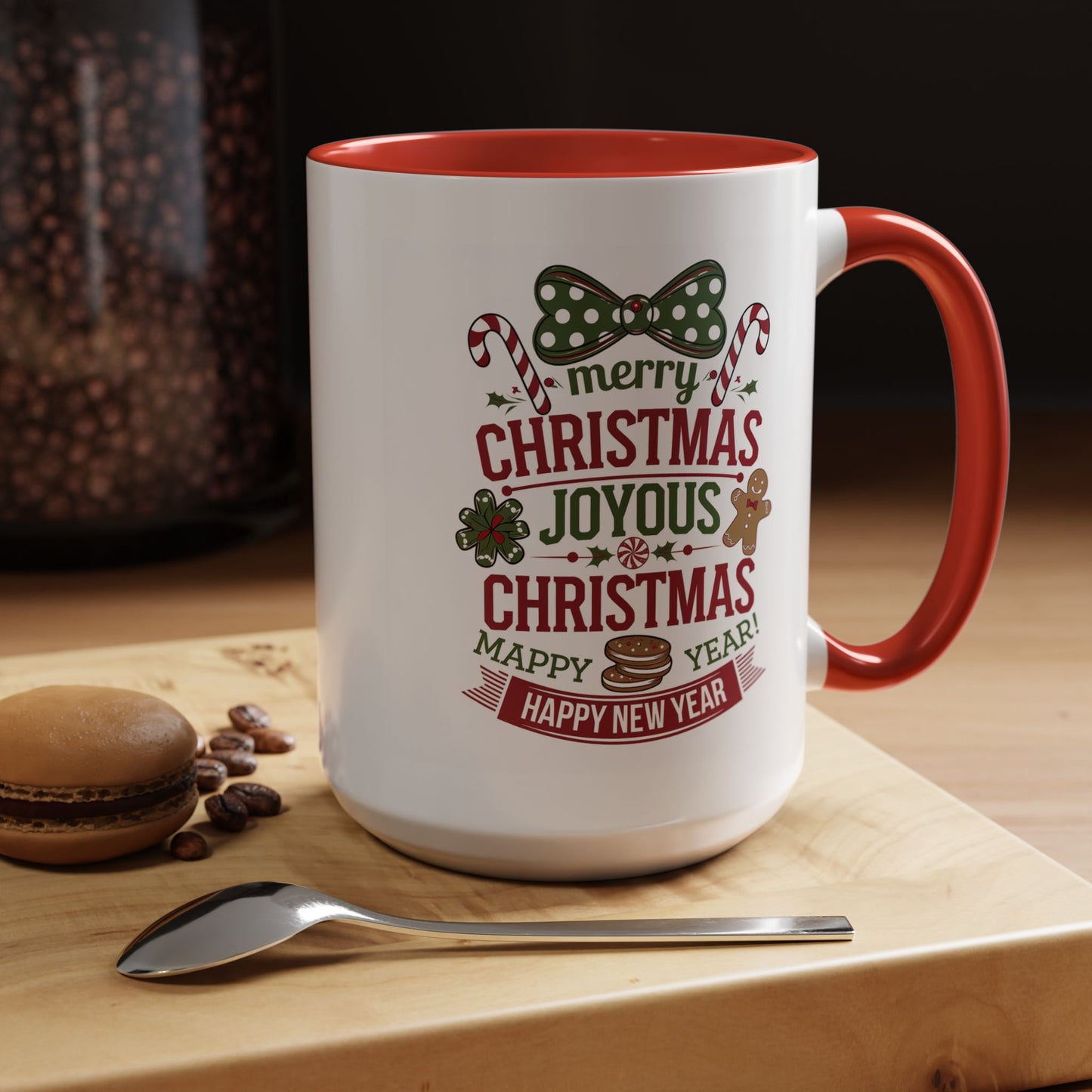 Christmas Mug - Merry Christmas Joyous Christmas Happy New Year