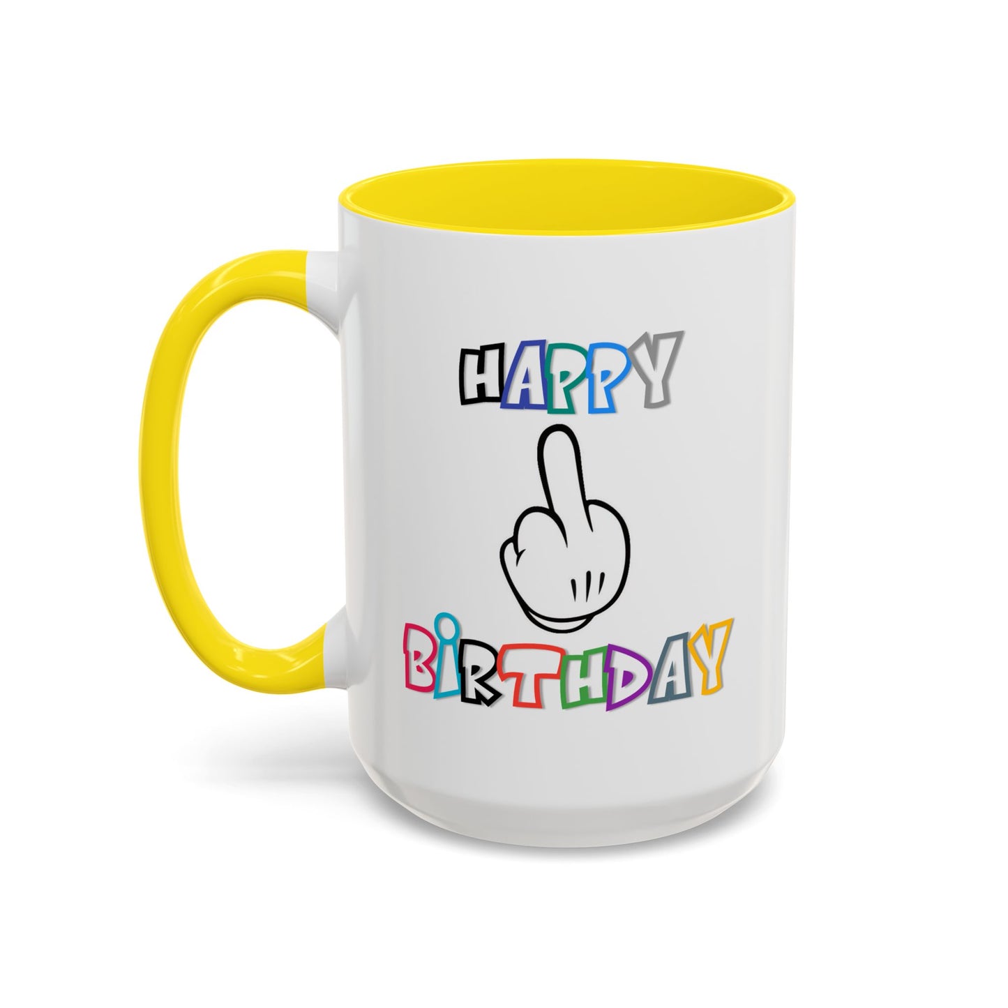 Adult Mug - Happy Birthday Middle Finger