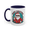 Christmas Mug - Merry Christmas Black & Red Text Cool Santa