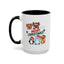 Christmas - Merry Christmas Red & Green Text Reindeer Penguin Bear Fox