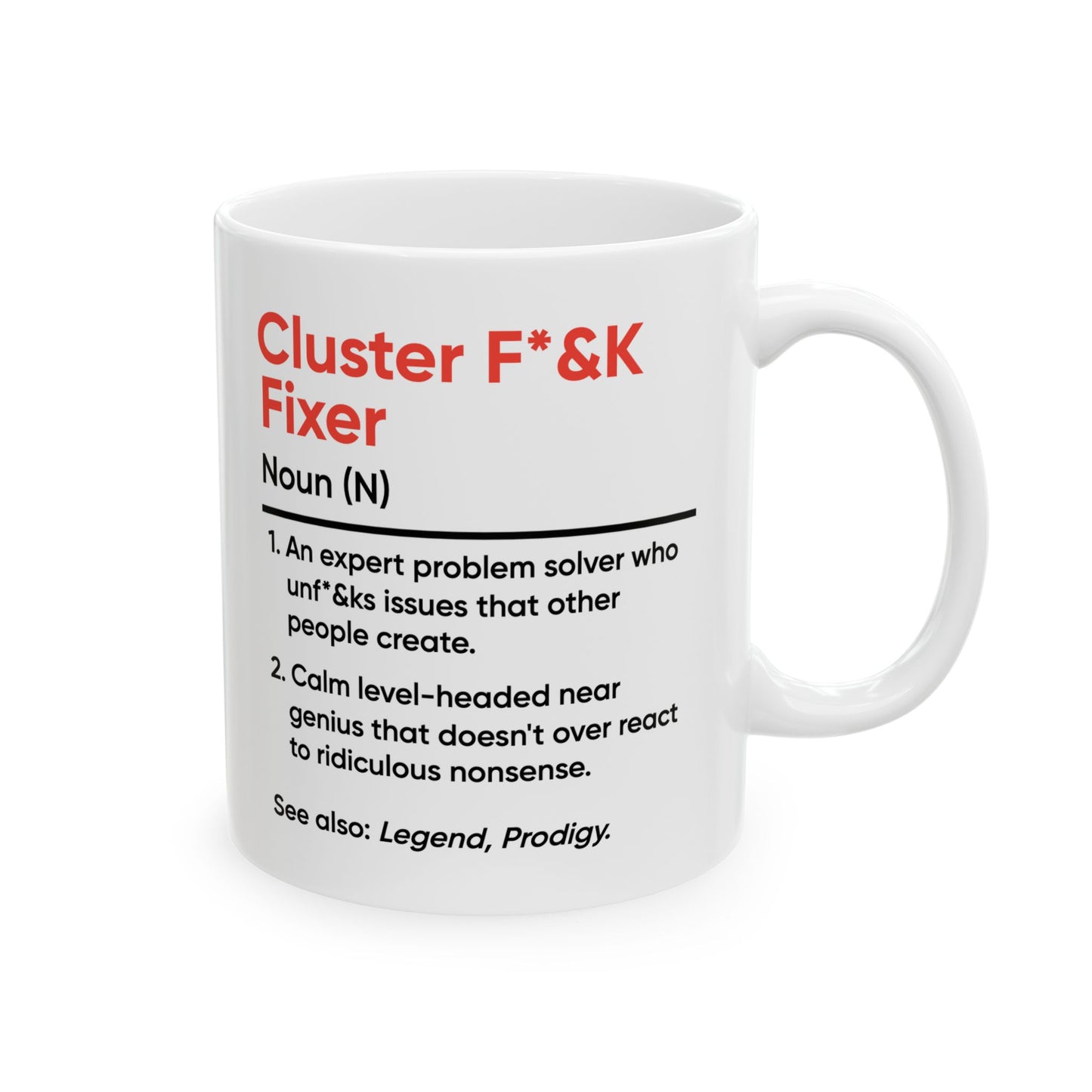 Humor Mug - Cluster F_&k Fixer