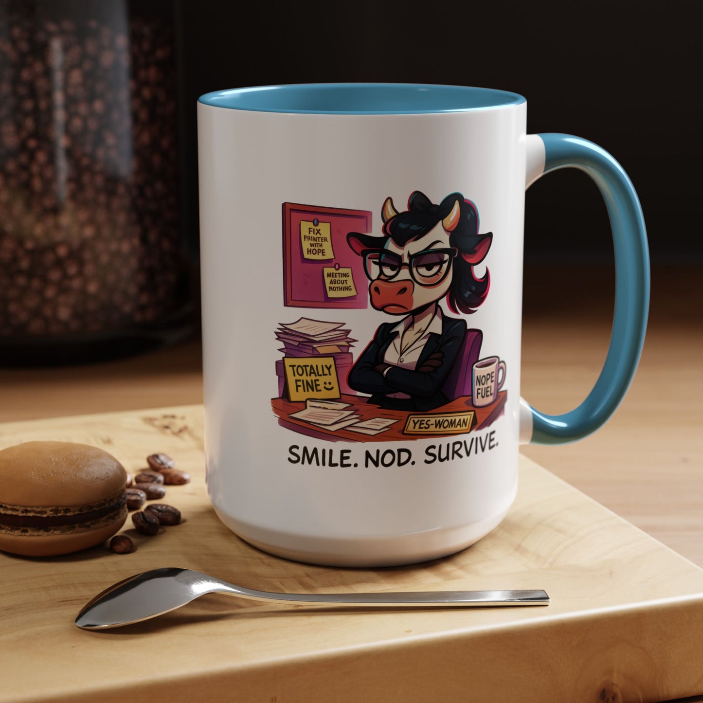 Office Mug - Smile Nod Survive