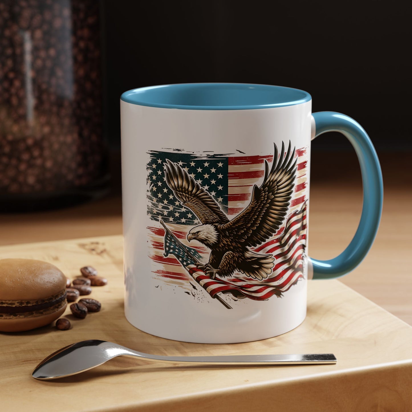 4th of July Mug - American Bald Eagle Flag 9