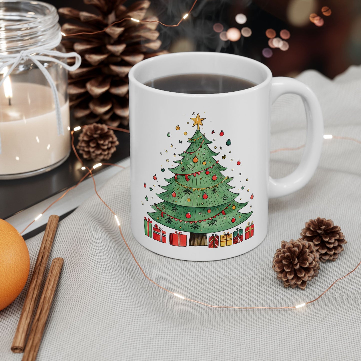 Christmas Mug - Christmas Tree with Presents