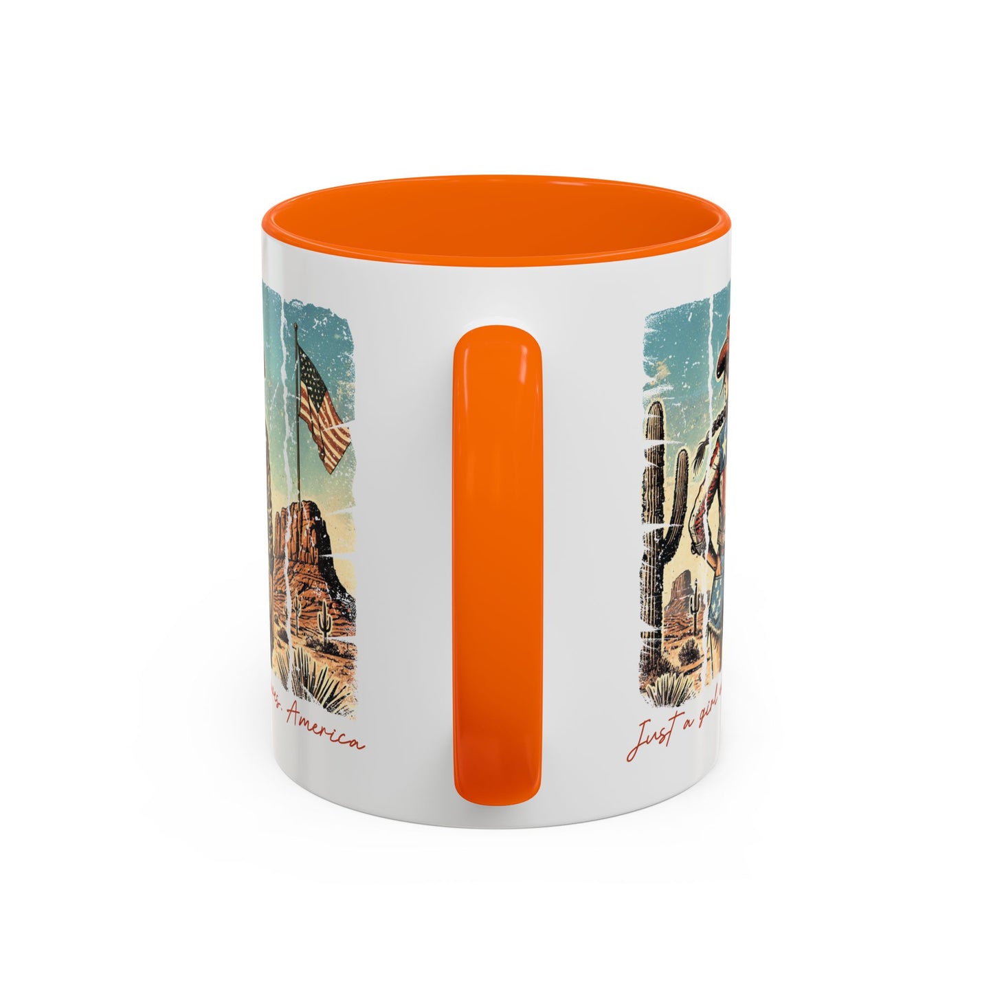 4th of July Mug - Just a Girl Who Loves America