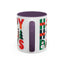 Christmas Mug - Happy Holidays Green Red & Blue Decorative Text