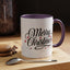 Christmas Mug - Merry Christmas Black Text Red Ornaments