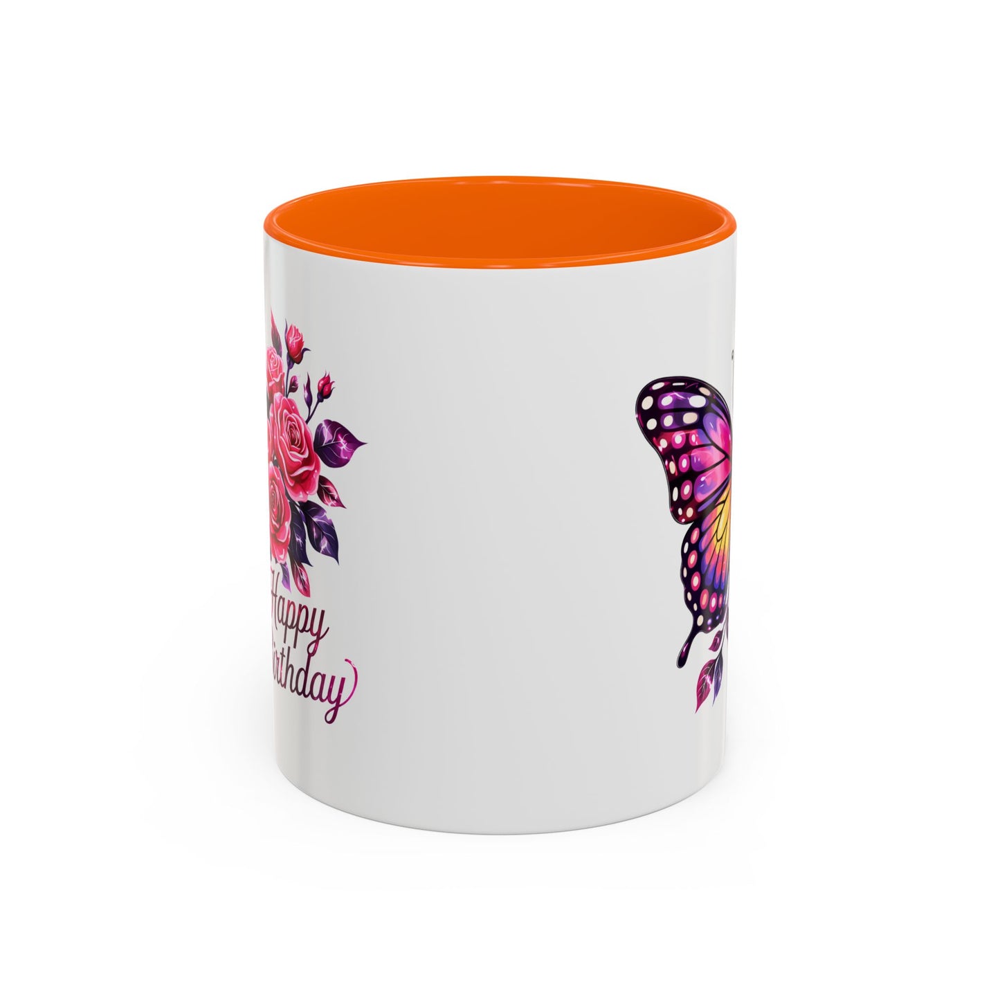 Birthday Mug - Butterfly Flowers