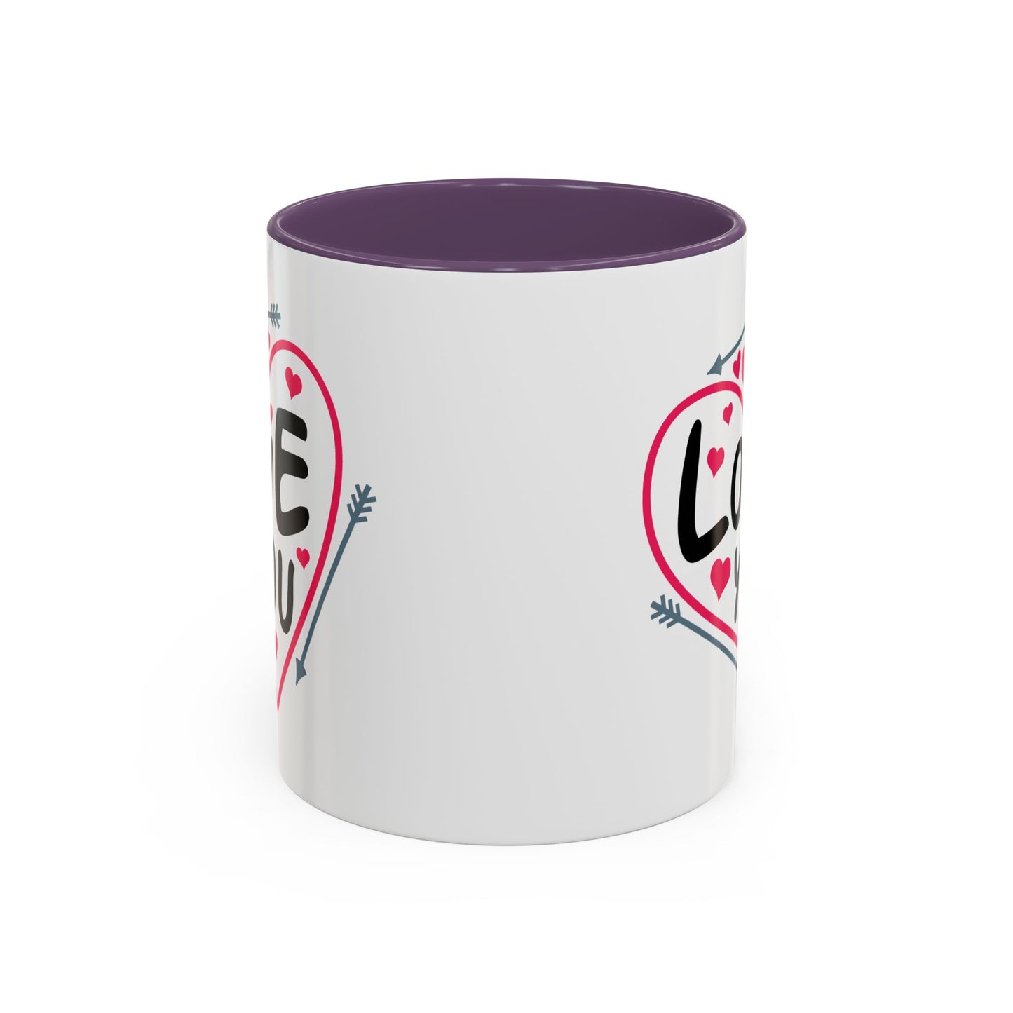 Valentine's Day Mug - Love You Heart Arrows