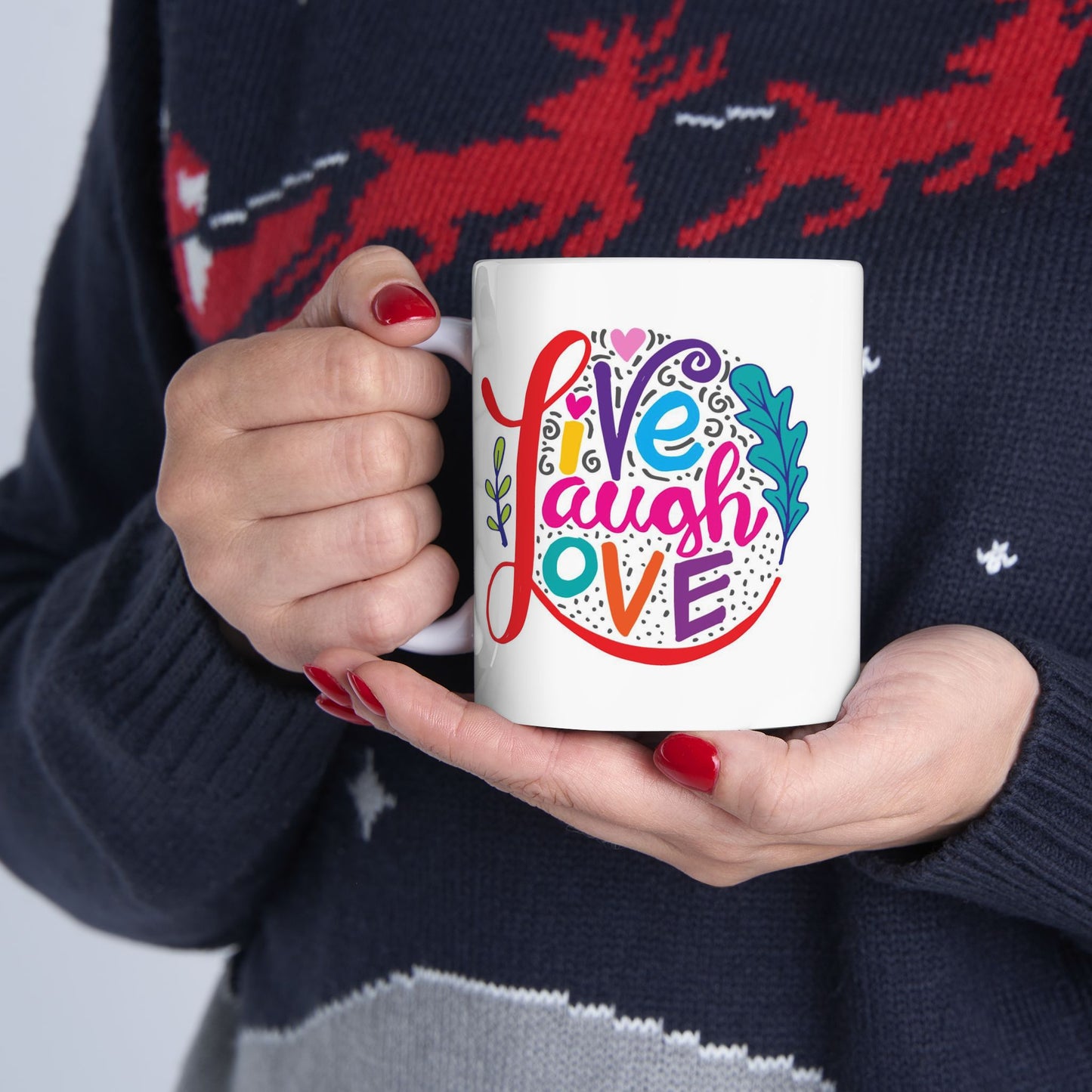Wellness Mug - Live Laugh Love Circle