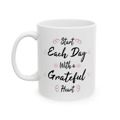 Wellness Mug - Start Each Day Hearts