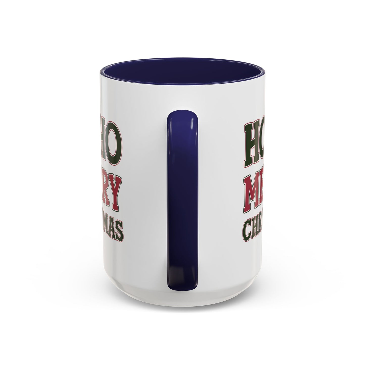 Christmas Mug - Ho Ho Ho Merry Christmas Red & Green Text 4