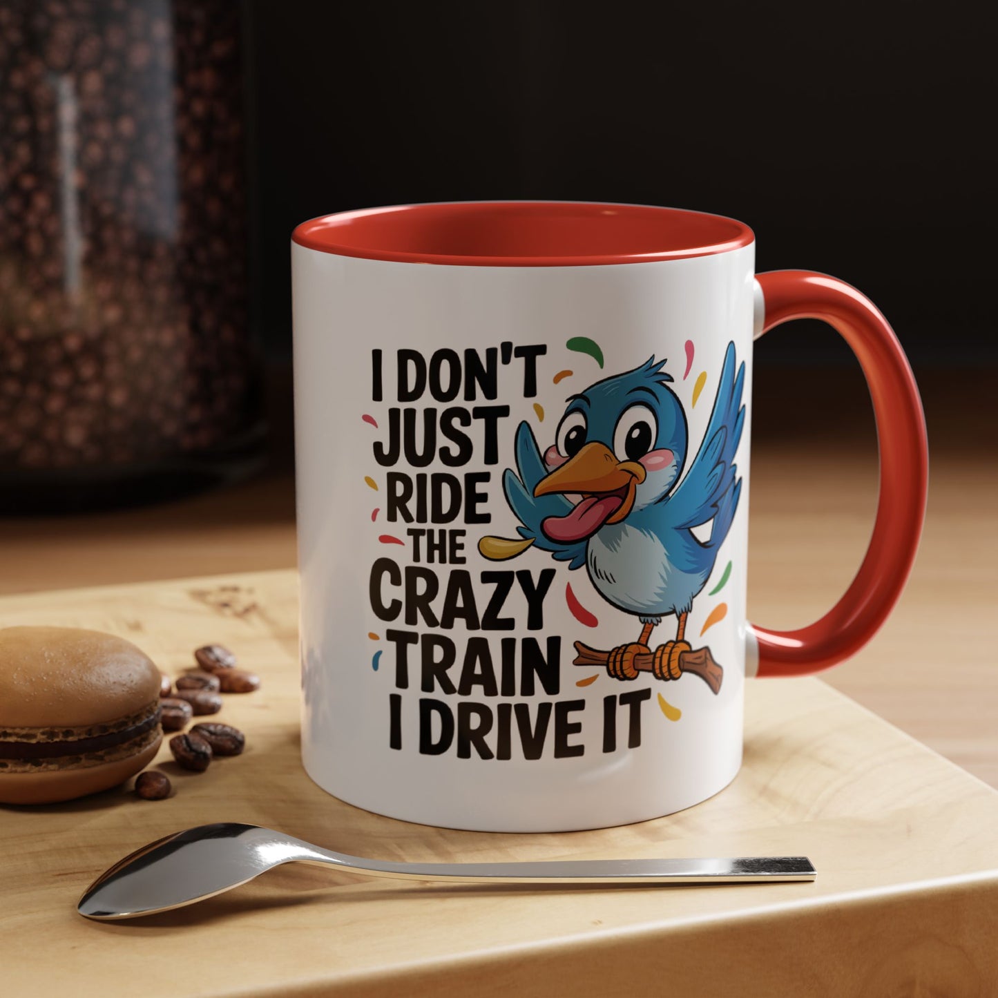 Humor Mug - I Don't Just Ride on the Crazy Train