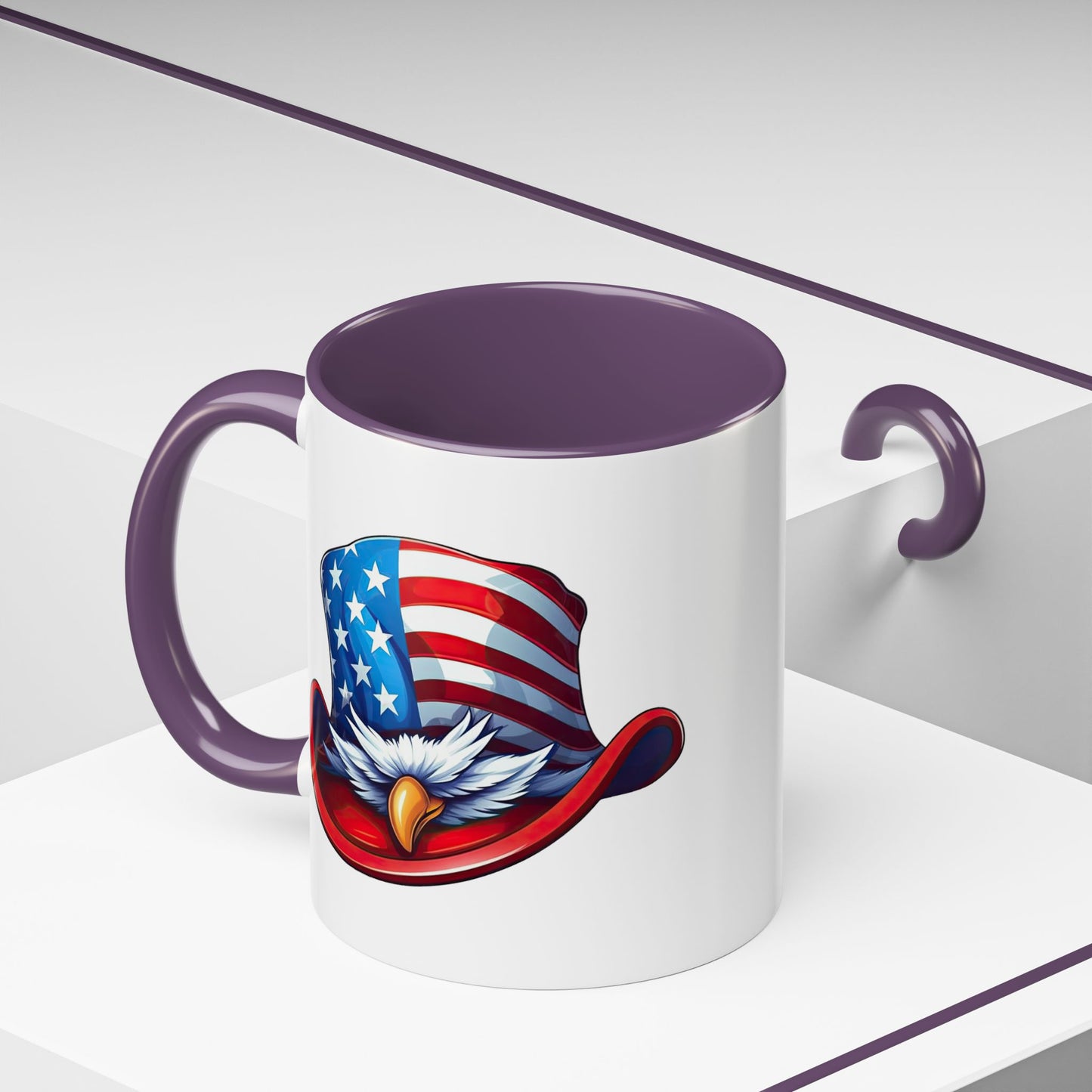 4th of July Mug - Bald Eagle American Hat