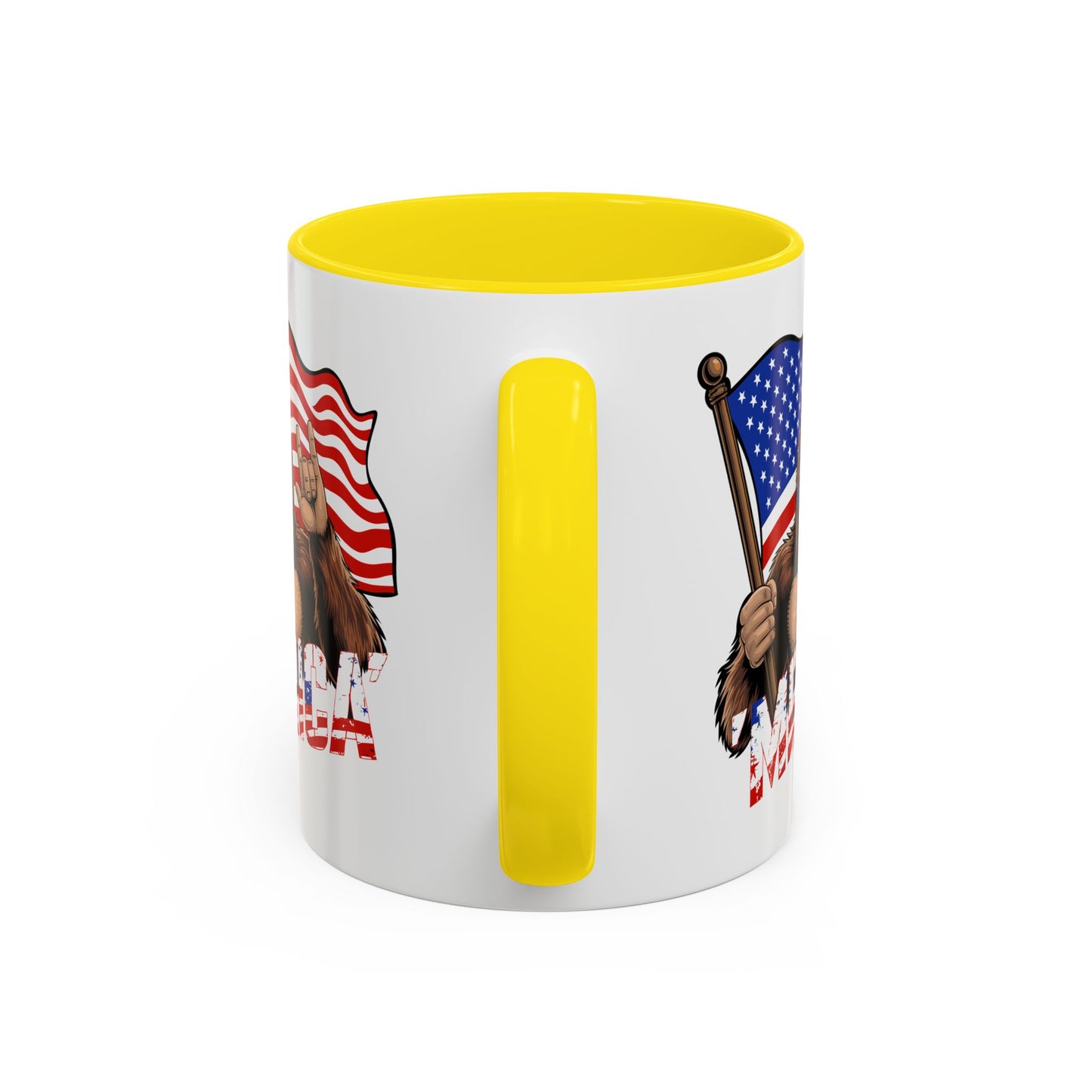 4th of July Mug - Bigfoot USA Flag