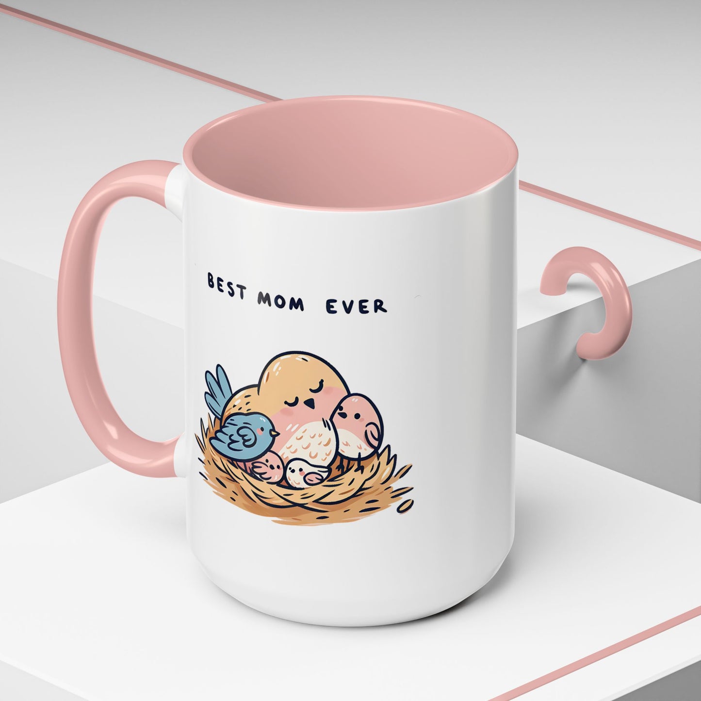 Mother's Day Mug - Best Mom Ever Birds