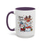 Christmas Mug - Merry Xmas Santa Snowman Reindeer