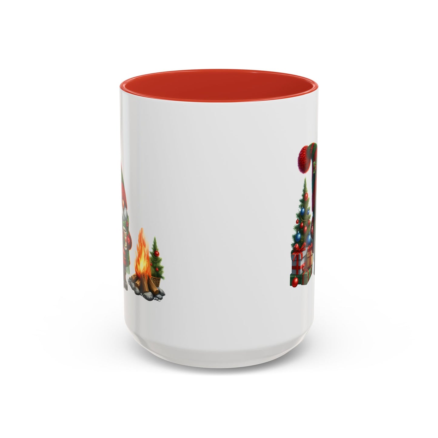 Christmas Mug - Gnome Presents and Fire
