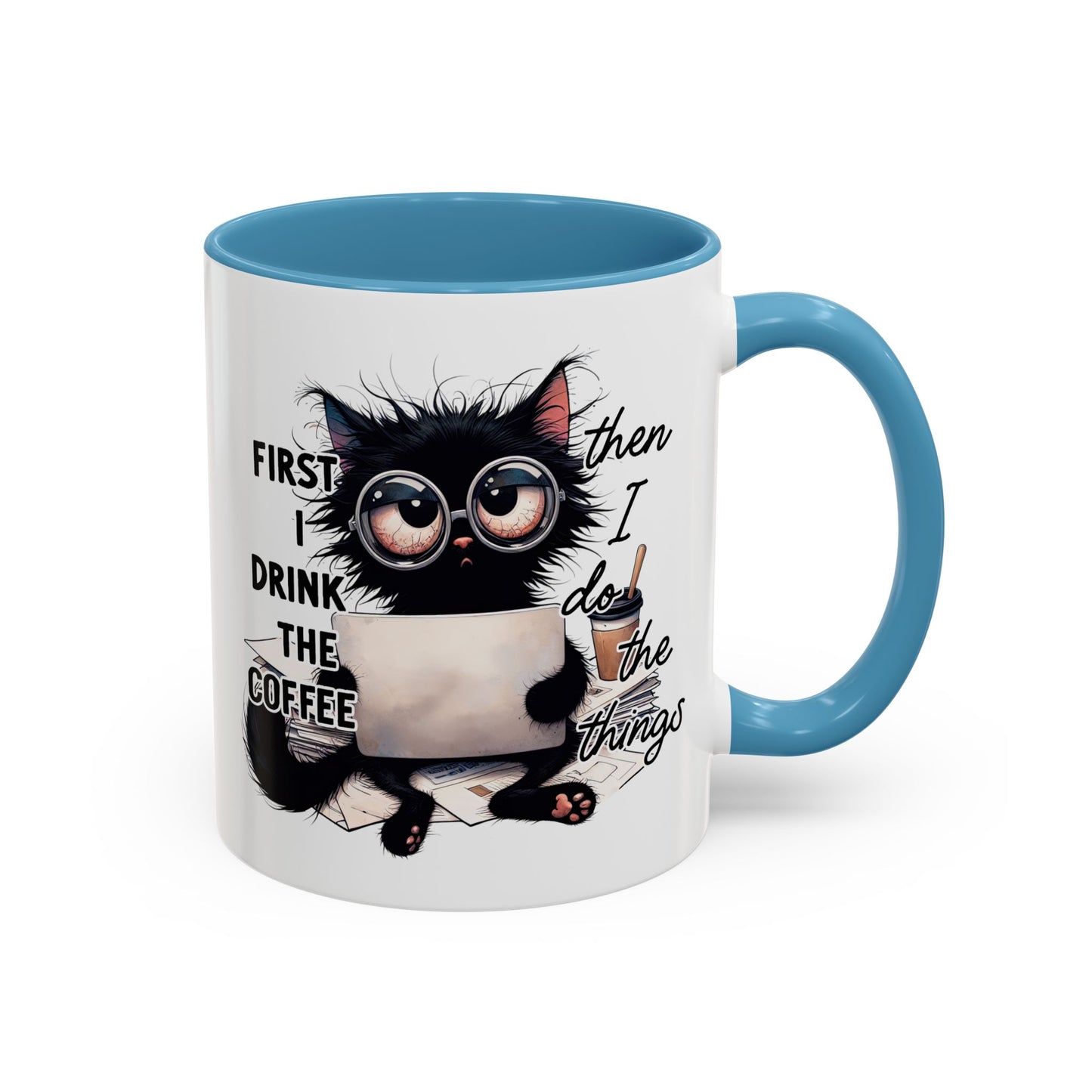 Animal Mug - First I Drink The Coffee