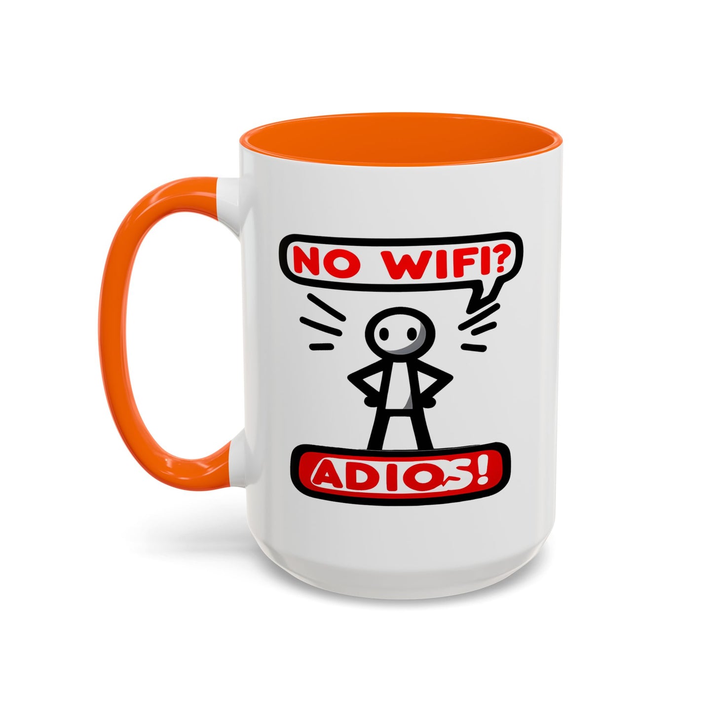 Humor Mug - No Wifi? Adios!