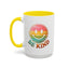 Motivation Mug - Retro Smiley Face Be Kind