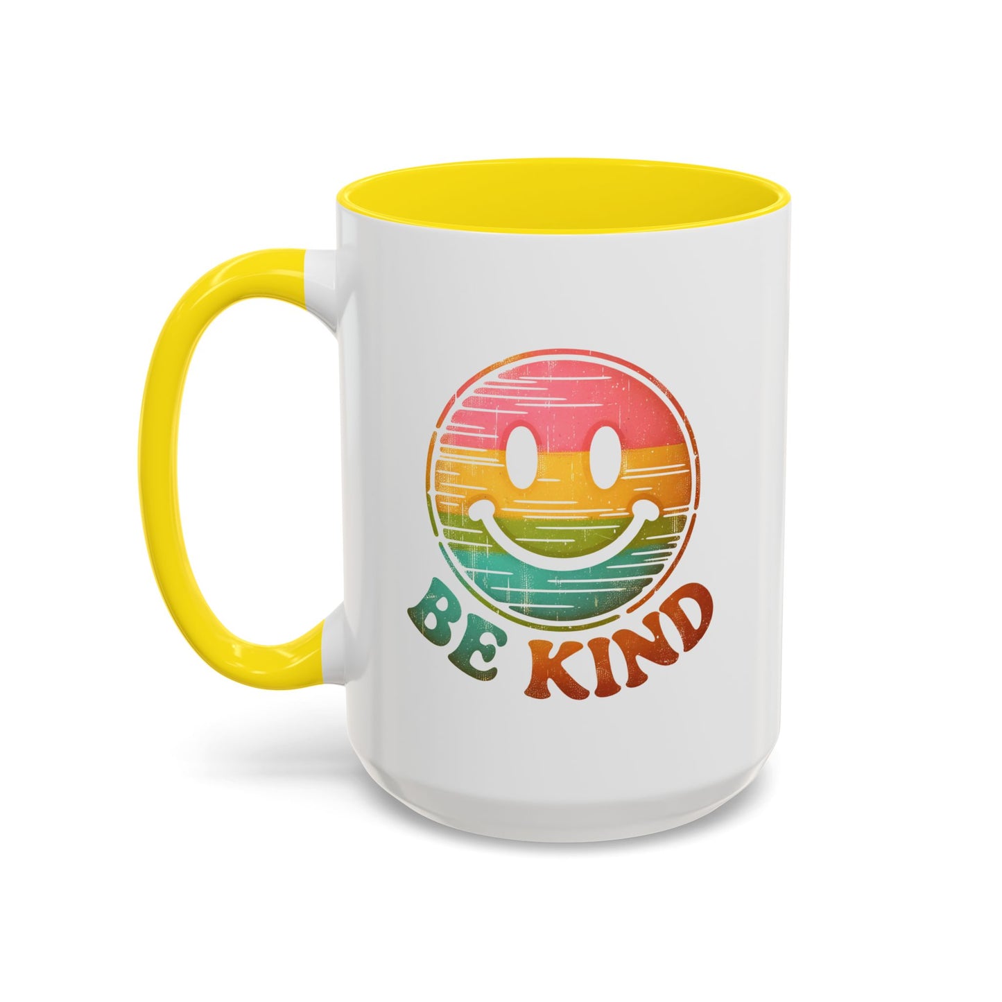 Motivation Mug - Retro Smiley Face Be Kind
