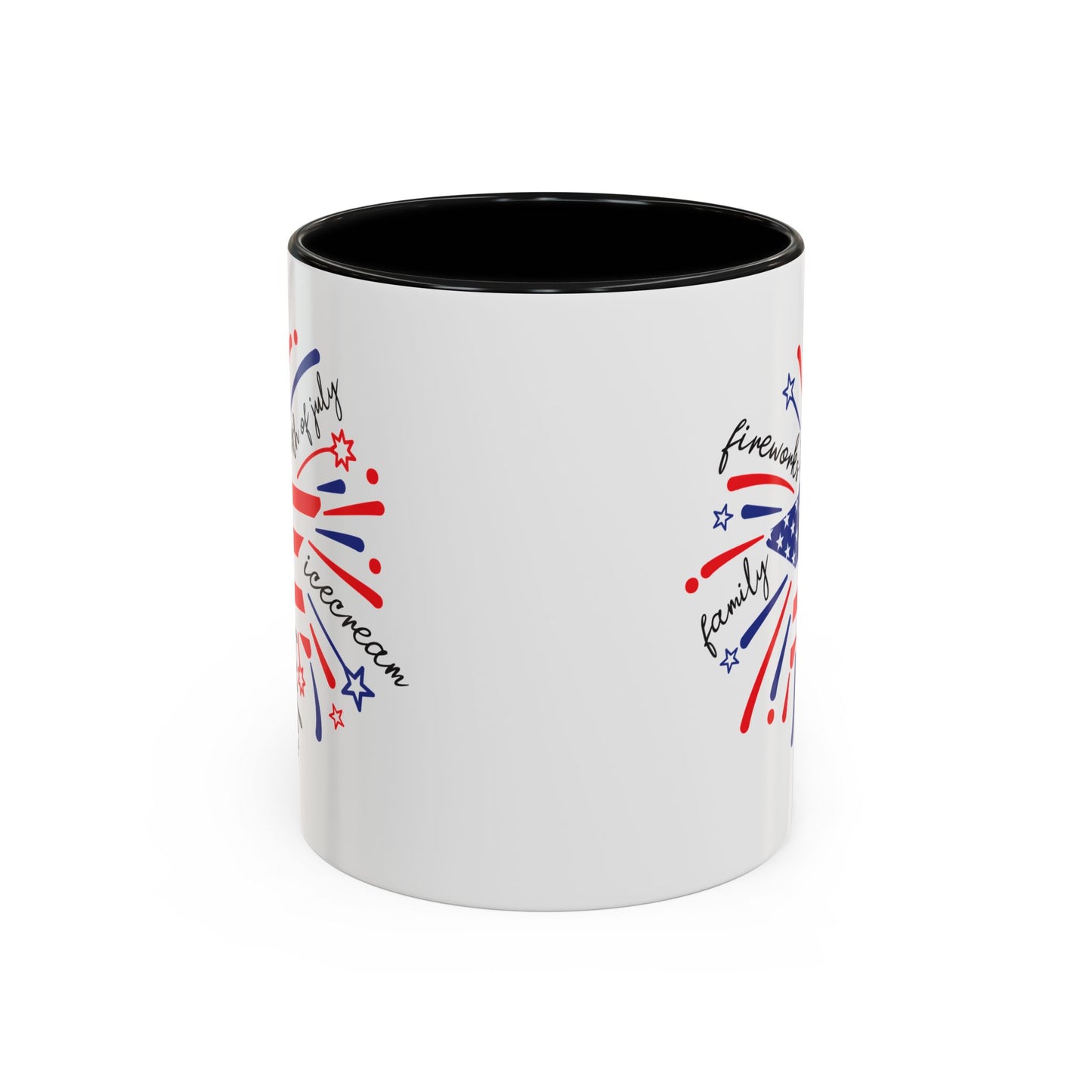 4th of July Mug - Star Flag Fireworks
