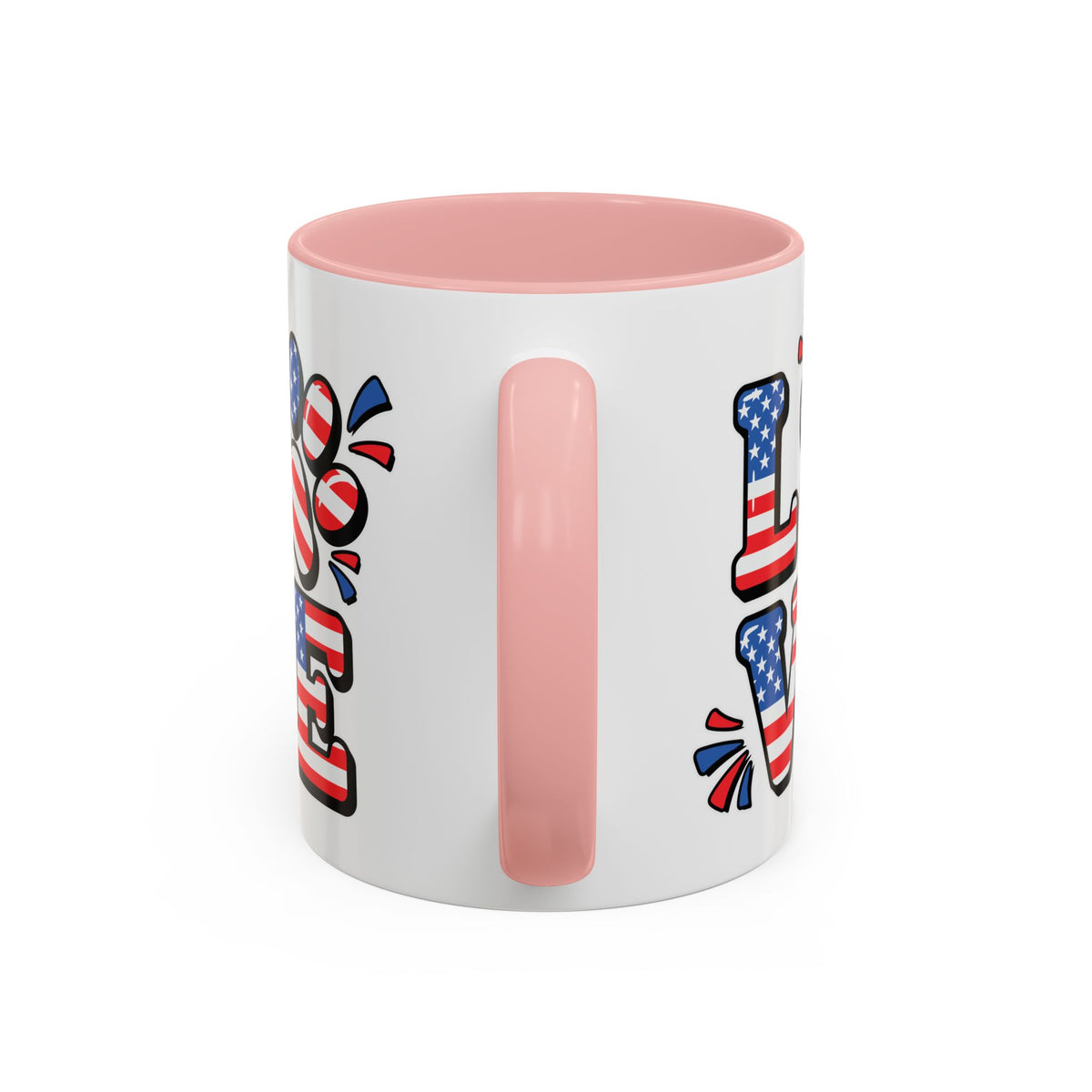 4th of July Mug - Animal Love USA Flag