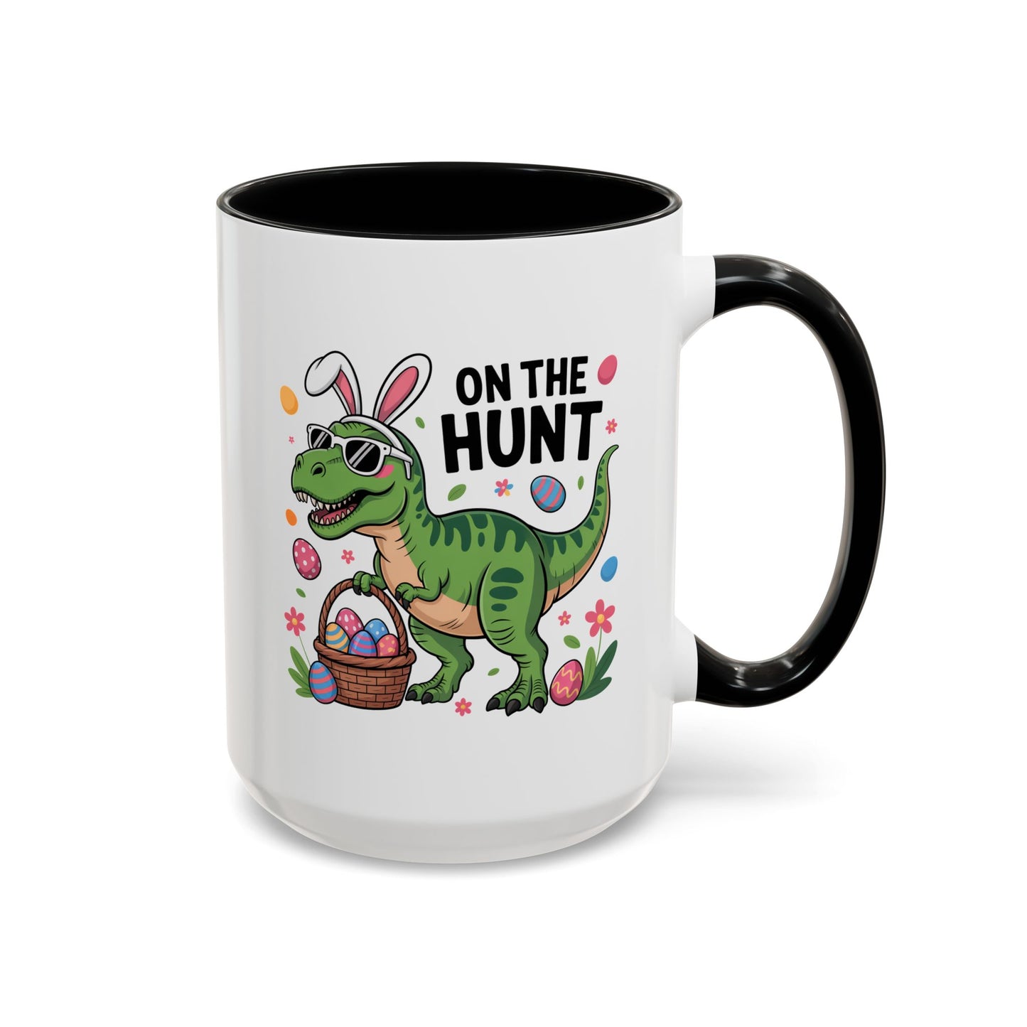 Easter Mug - On The Hunt Dinosaur