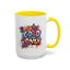 Wellness Mug - Good Vibes Only Graffiti Flowers